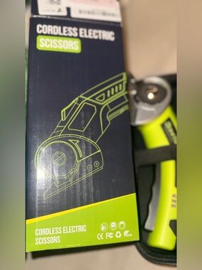 Cordless Electric Scissors - Neon Green